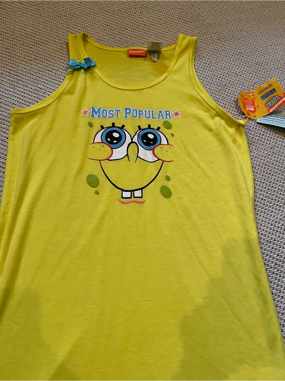 Gown SpongeBob Squarepants girls size XL sleeveless